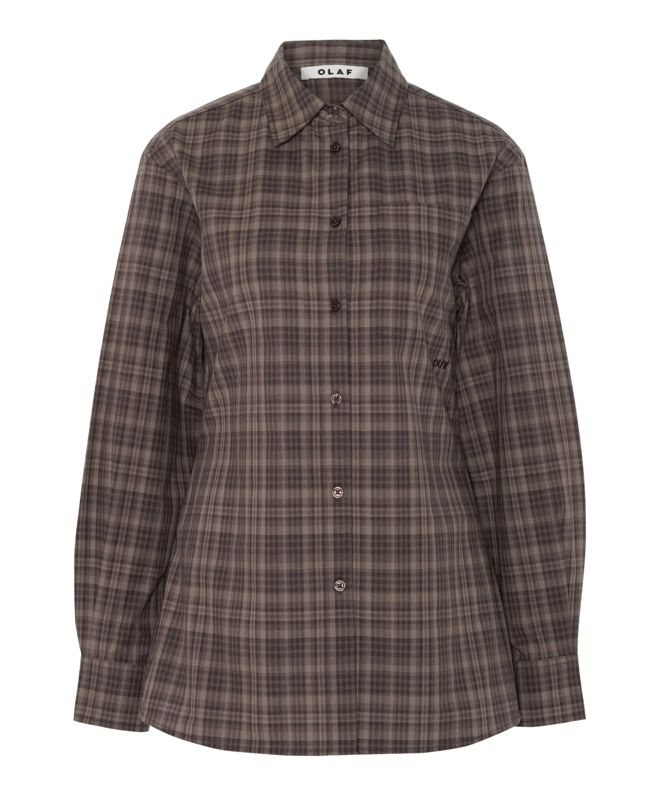 Dames blouse bruin