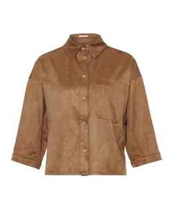 Dames blouse bruin