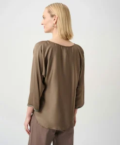 Dames blouse bruin