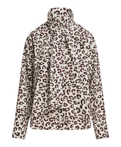 Dames blouse bruin