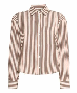 Dames blouse bruin