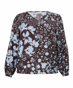 Dames blouse bruin