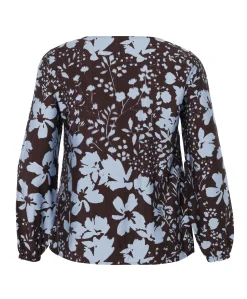 Dames blouse bruin