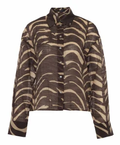 Dames blouse bruin