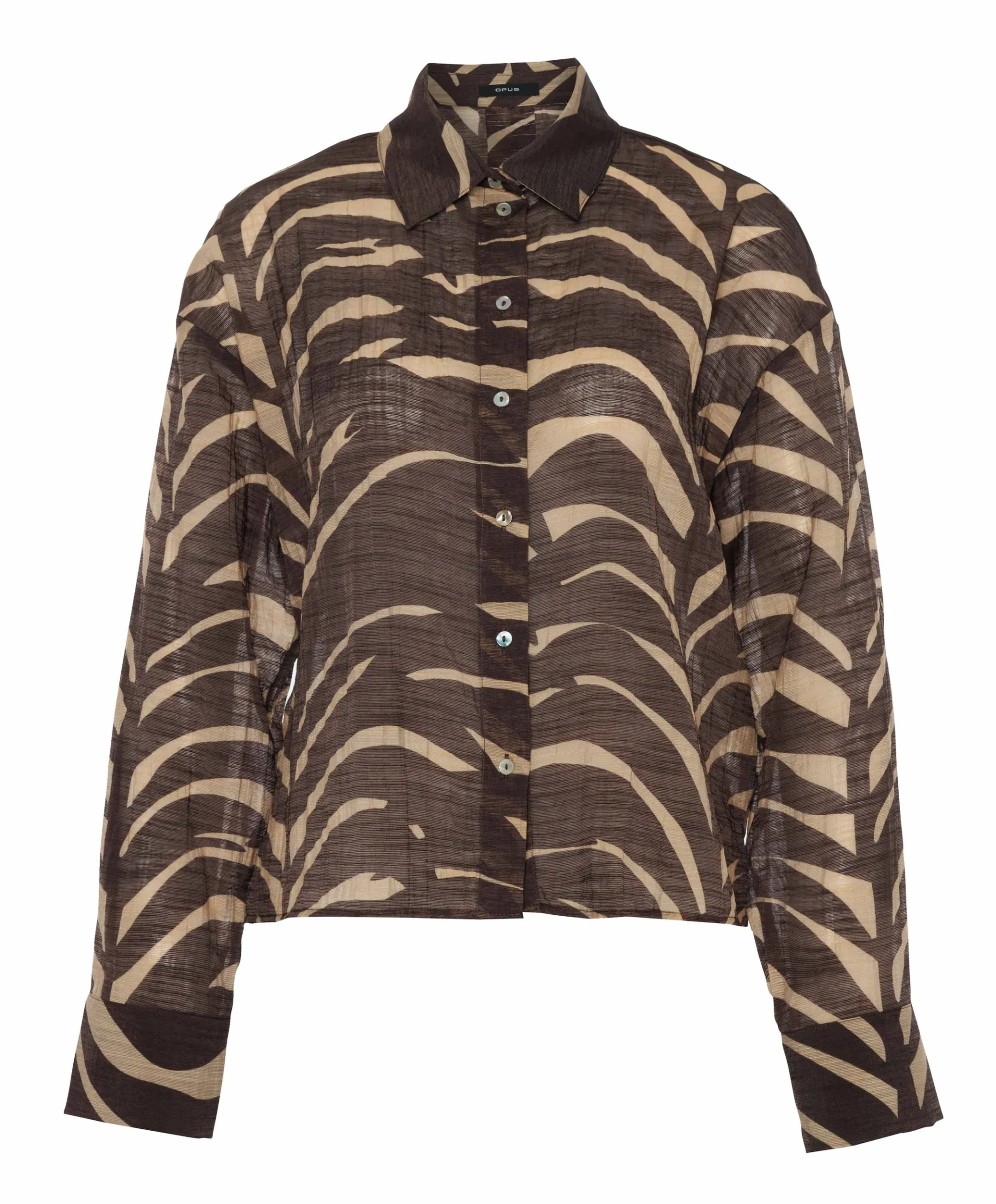 Dames blouse bruin