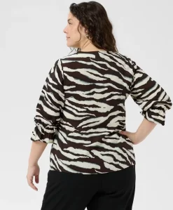Dames blouse bruin