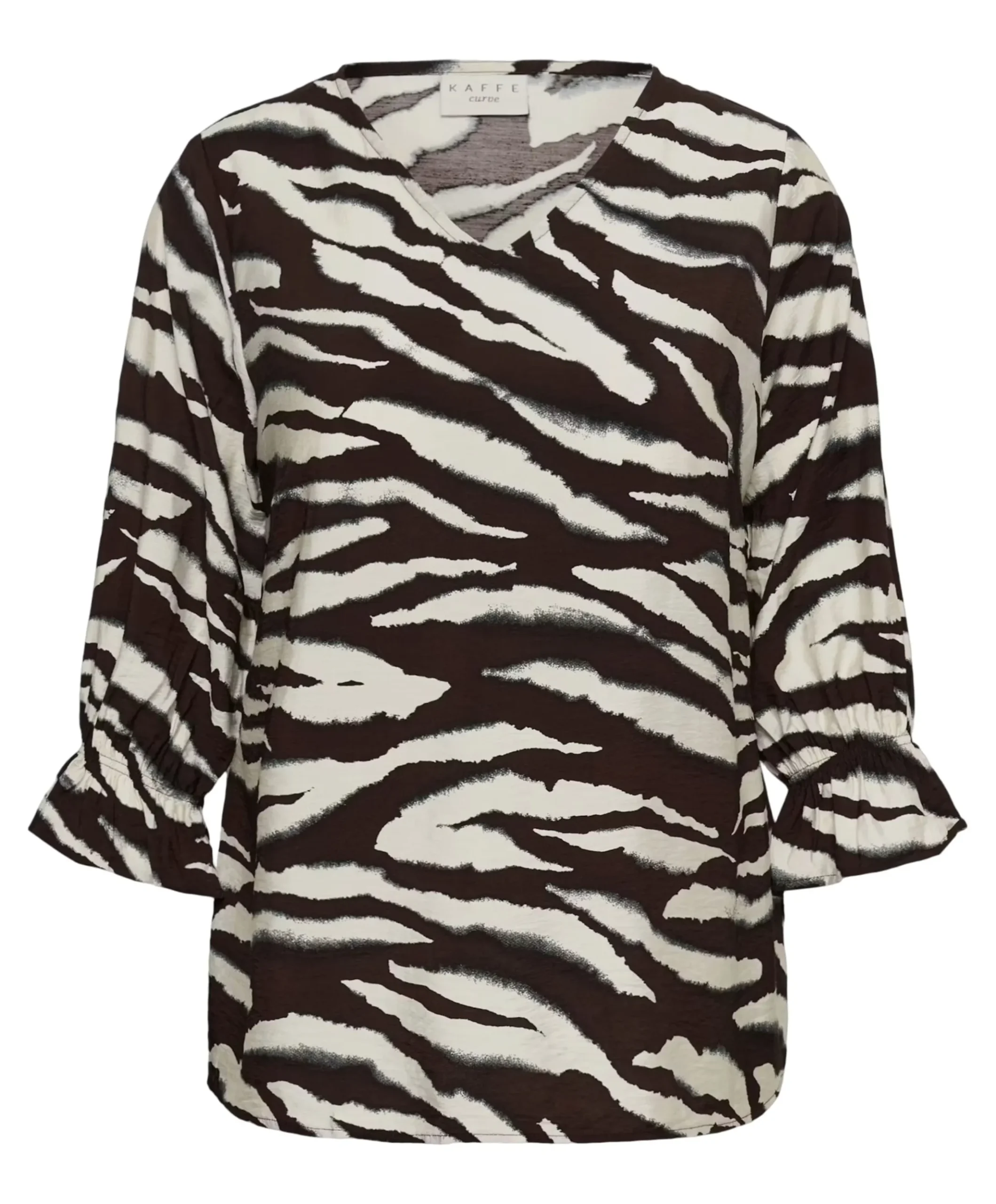 Dames blouse bruin