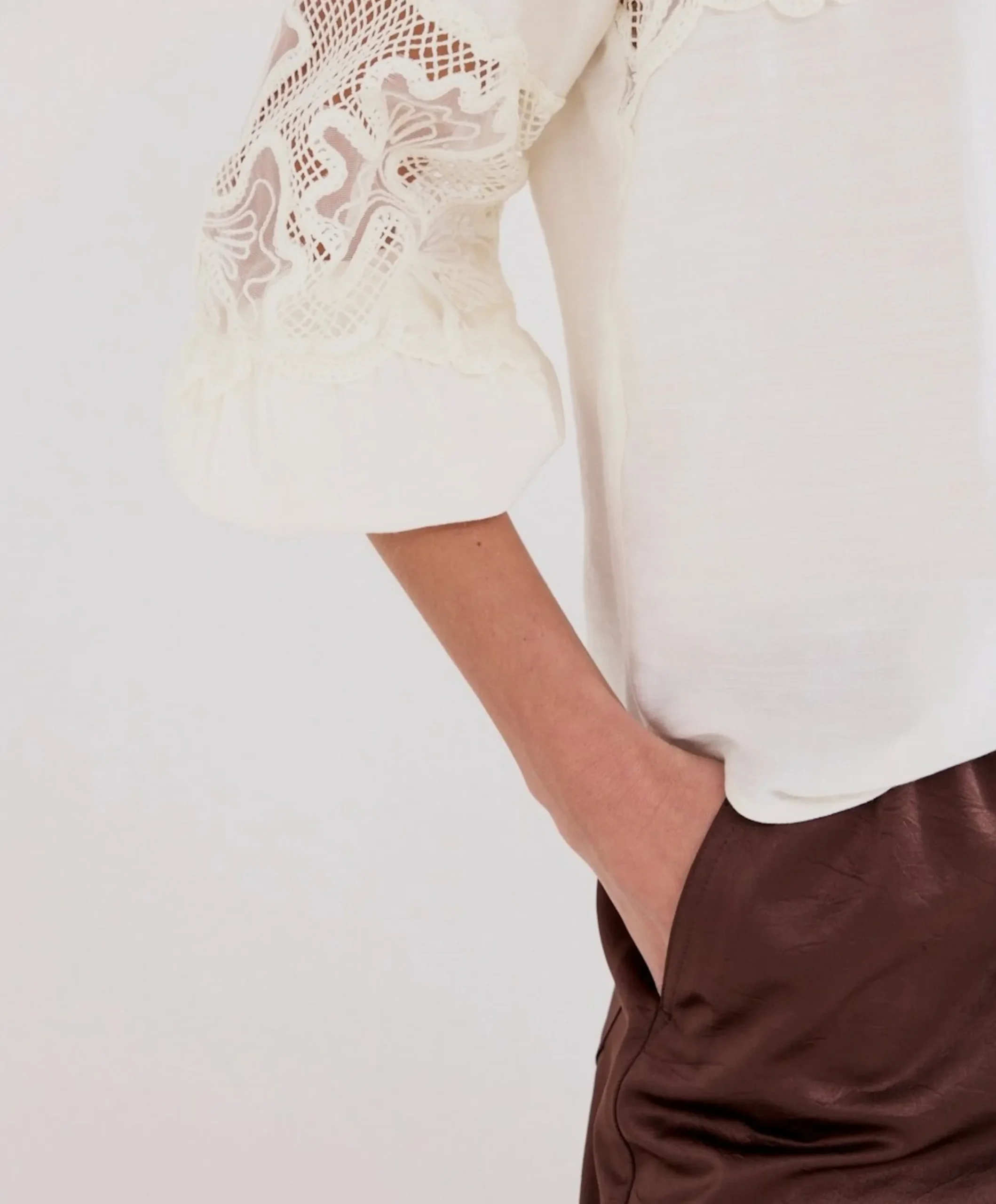 Dames blouse ecru