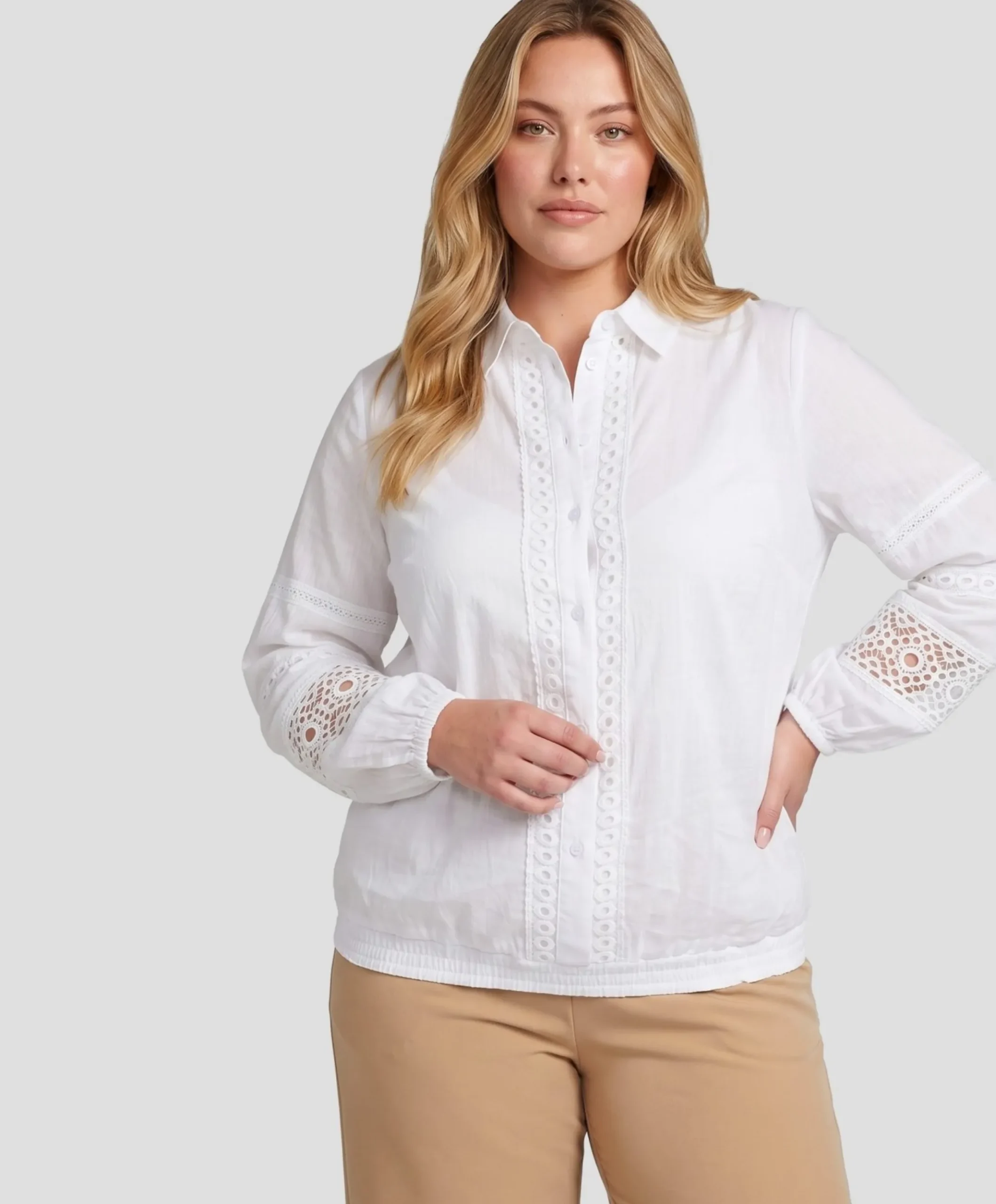 Dames blouse ecru