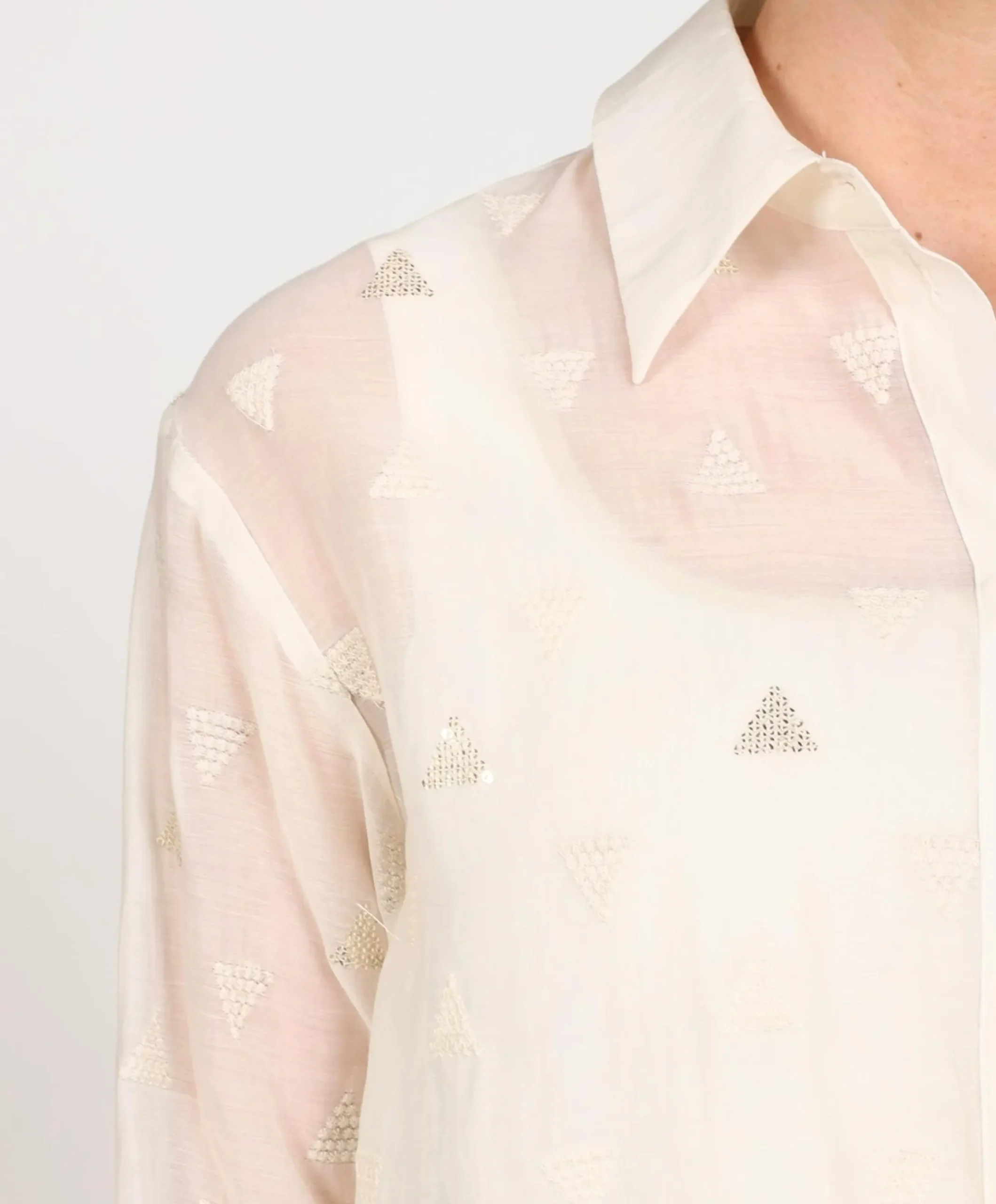 Dames blouse ecru