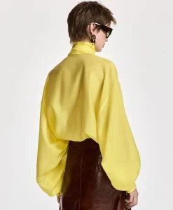 Dames blouse geel