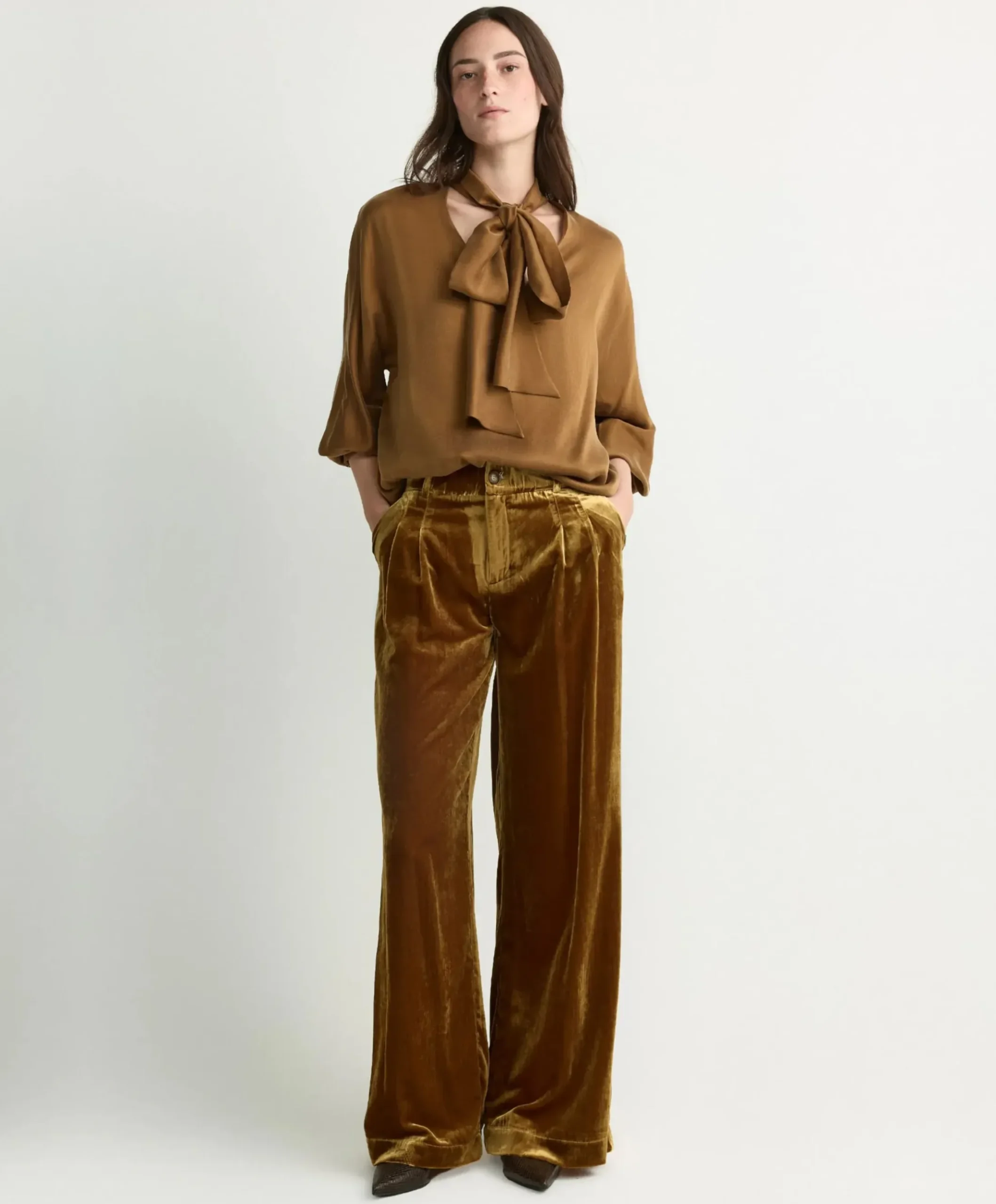 Dames blouse geel