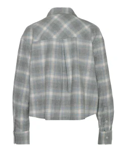 Dames blouse grijs