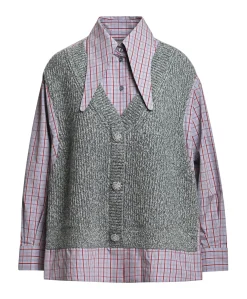 Dames blouse grijs