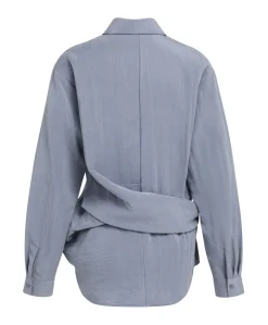 Dames blouse grijs