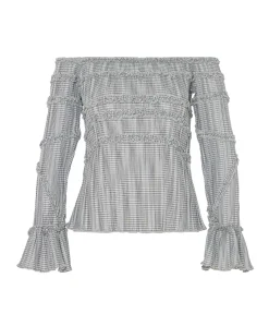 Dames blouse grijs