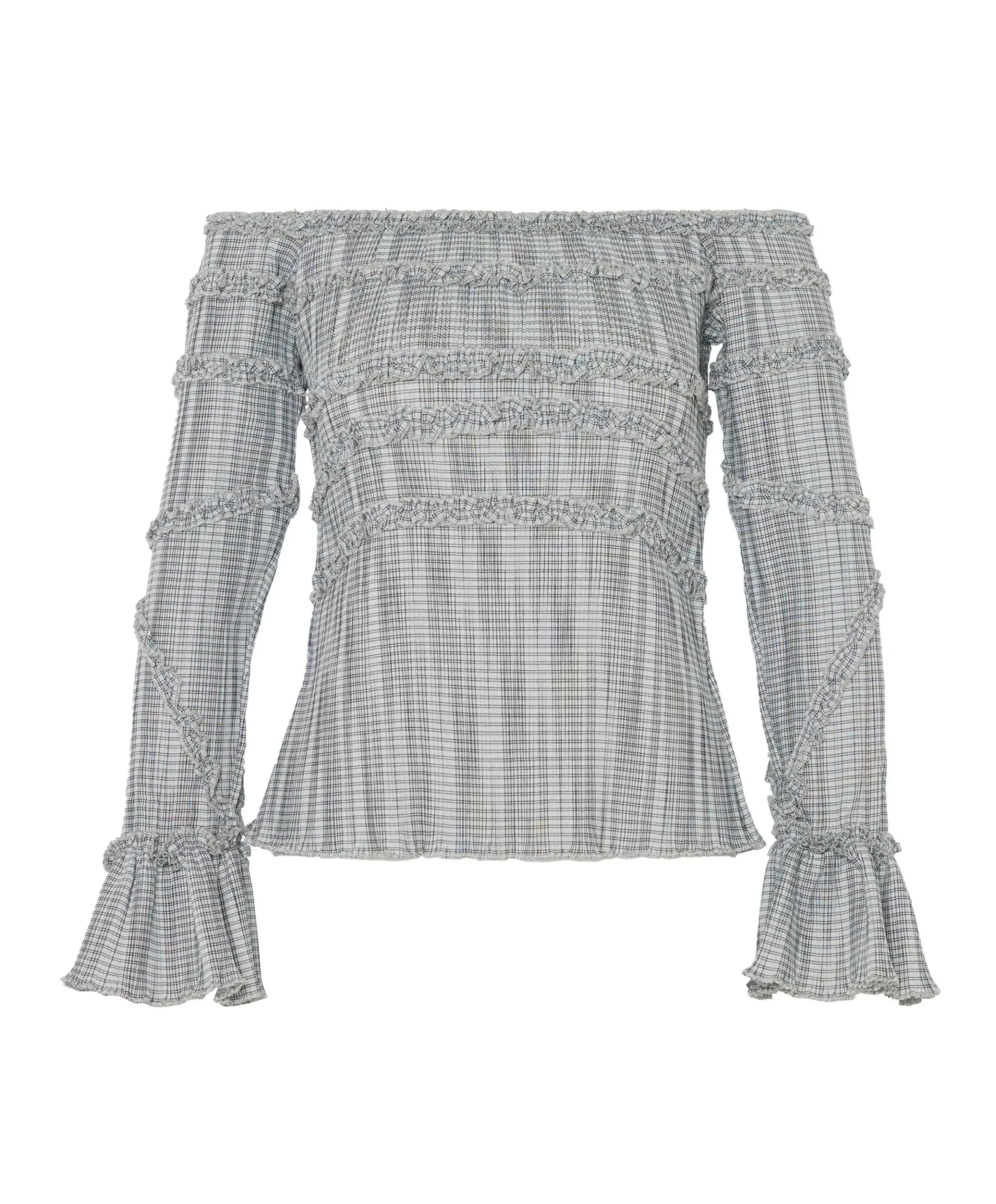 Dames blouse grijs