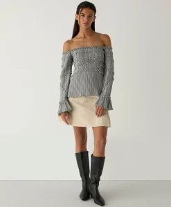 Dames blouse grijs