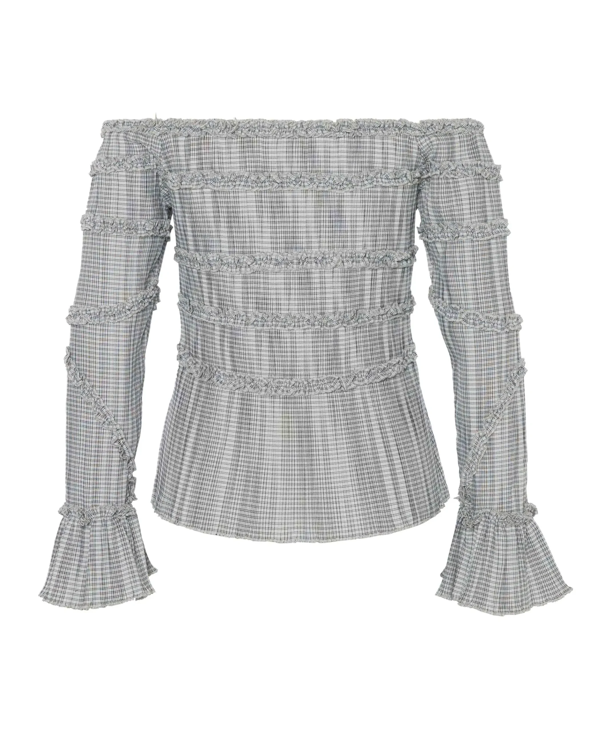 Dames blouse grijs