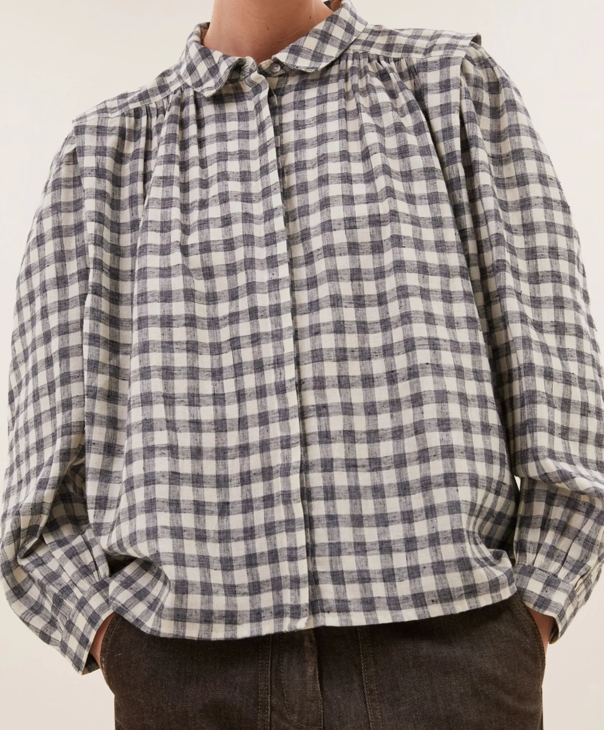 Dames blouse grijs