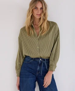 Dames blouse groen