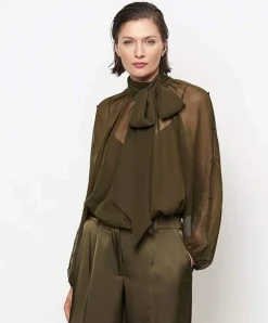 Dames blouse groen