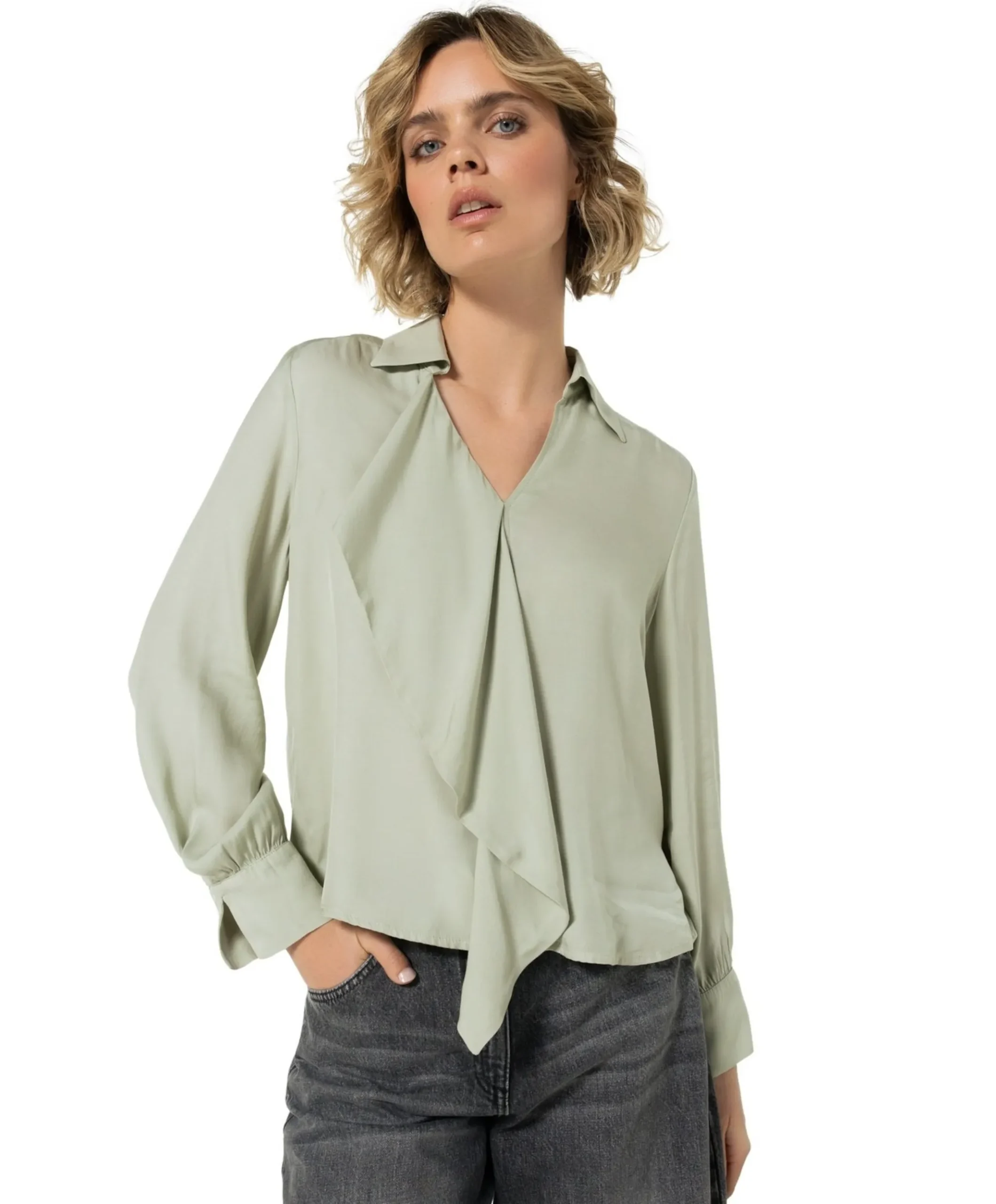 Dames blouse groen