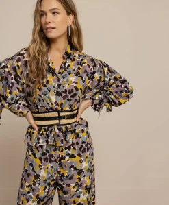 Dames blouse multicolor