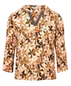 Dames blouse oranje