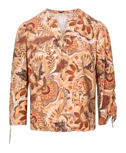 Dames blouse oranje