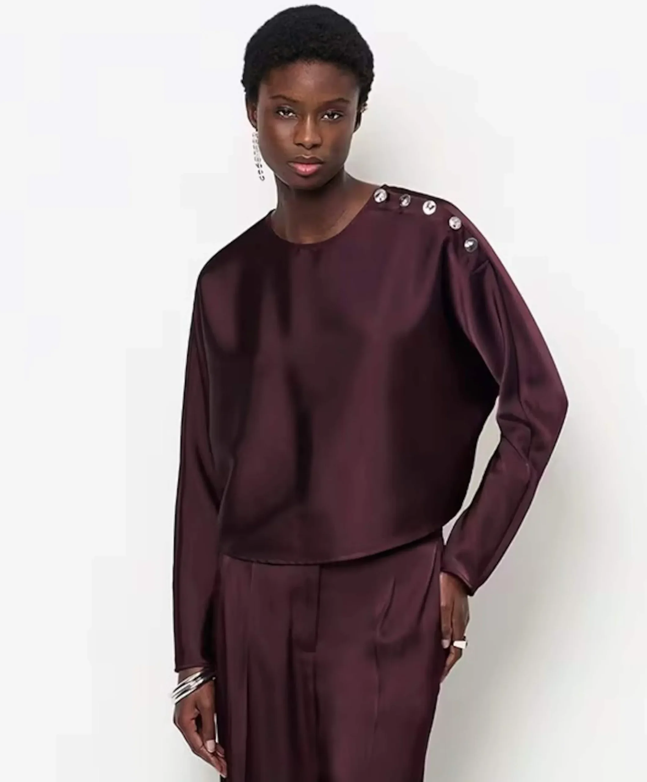 Dames blouse paars