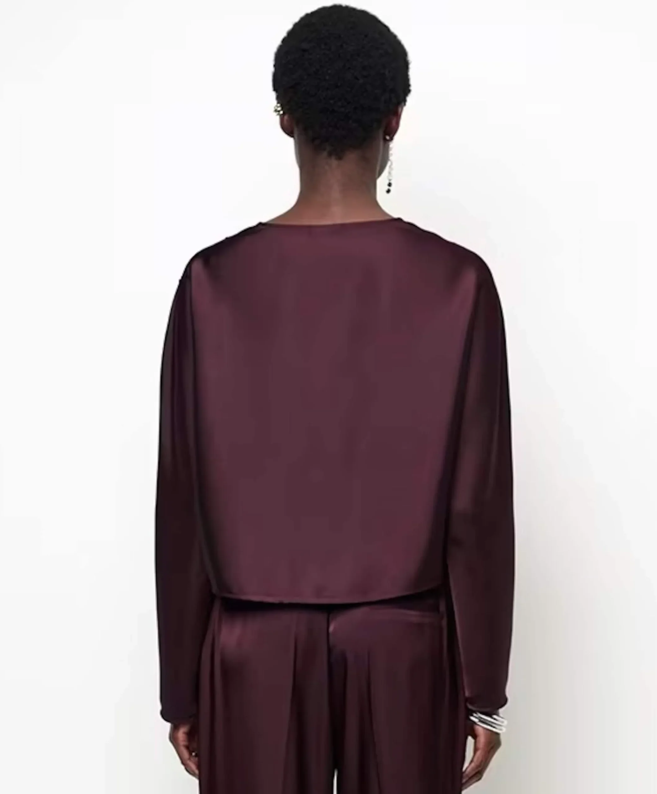 Dames blouse paars