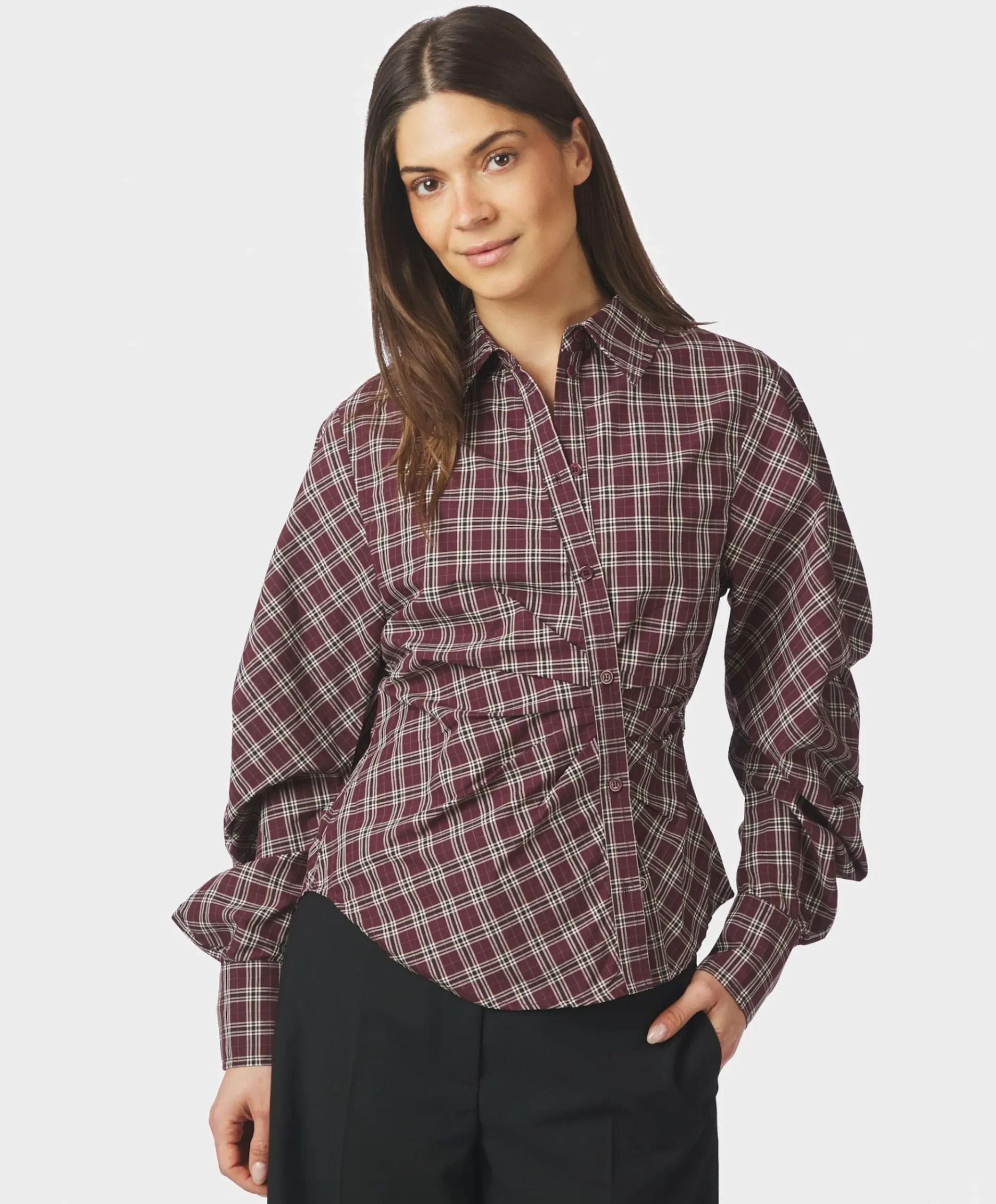 Dames blouse paars