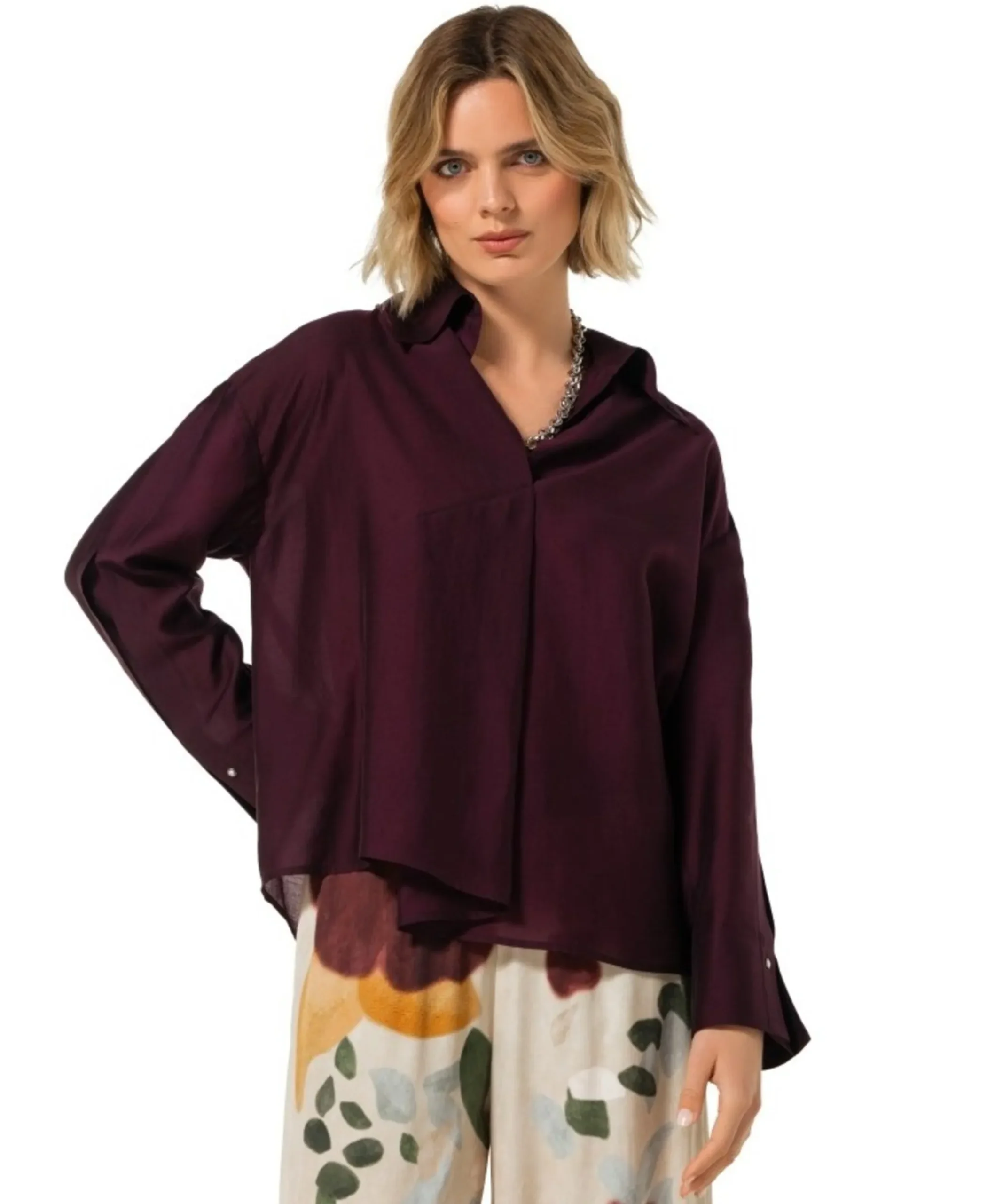 Dames blouse paars