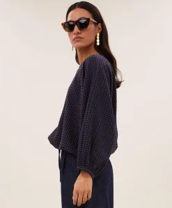 Dames blouse paars