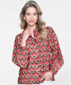 Dames blouse rood