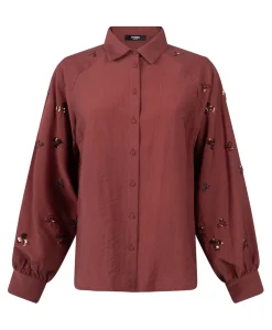Dames blouse rood