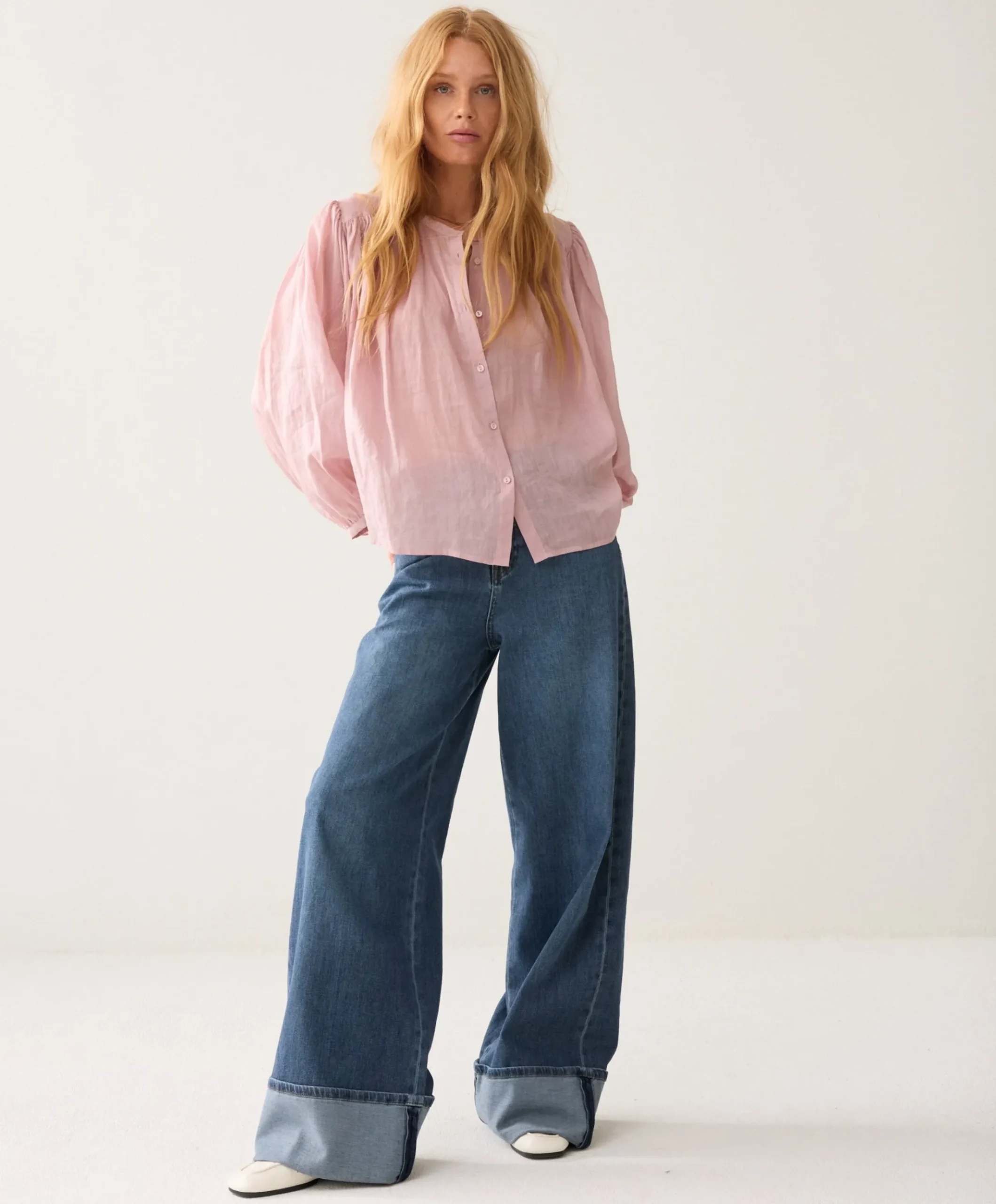 Dames blouse roze