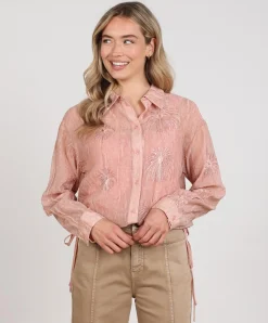 Dames blouse roze