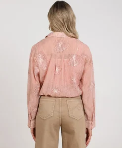 Dames blouse roze