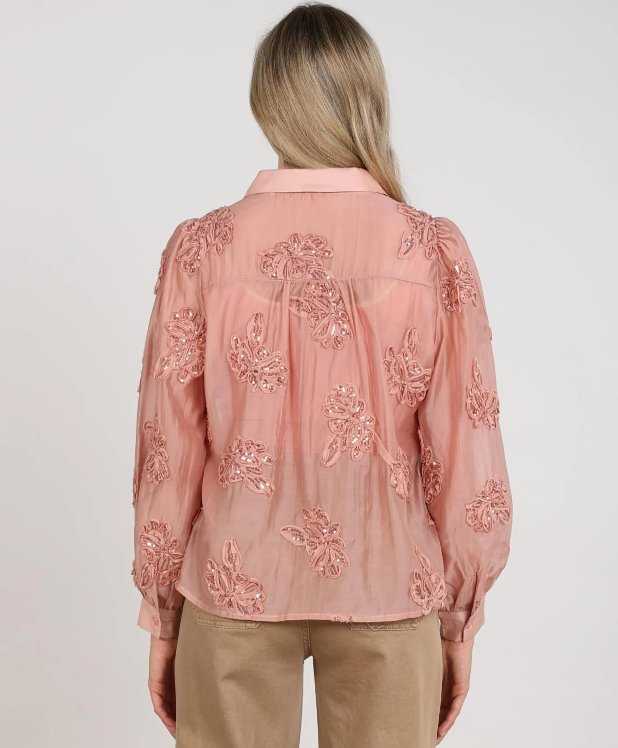 Dames blouse roze