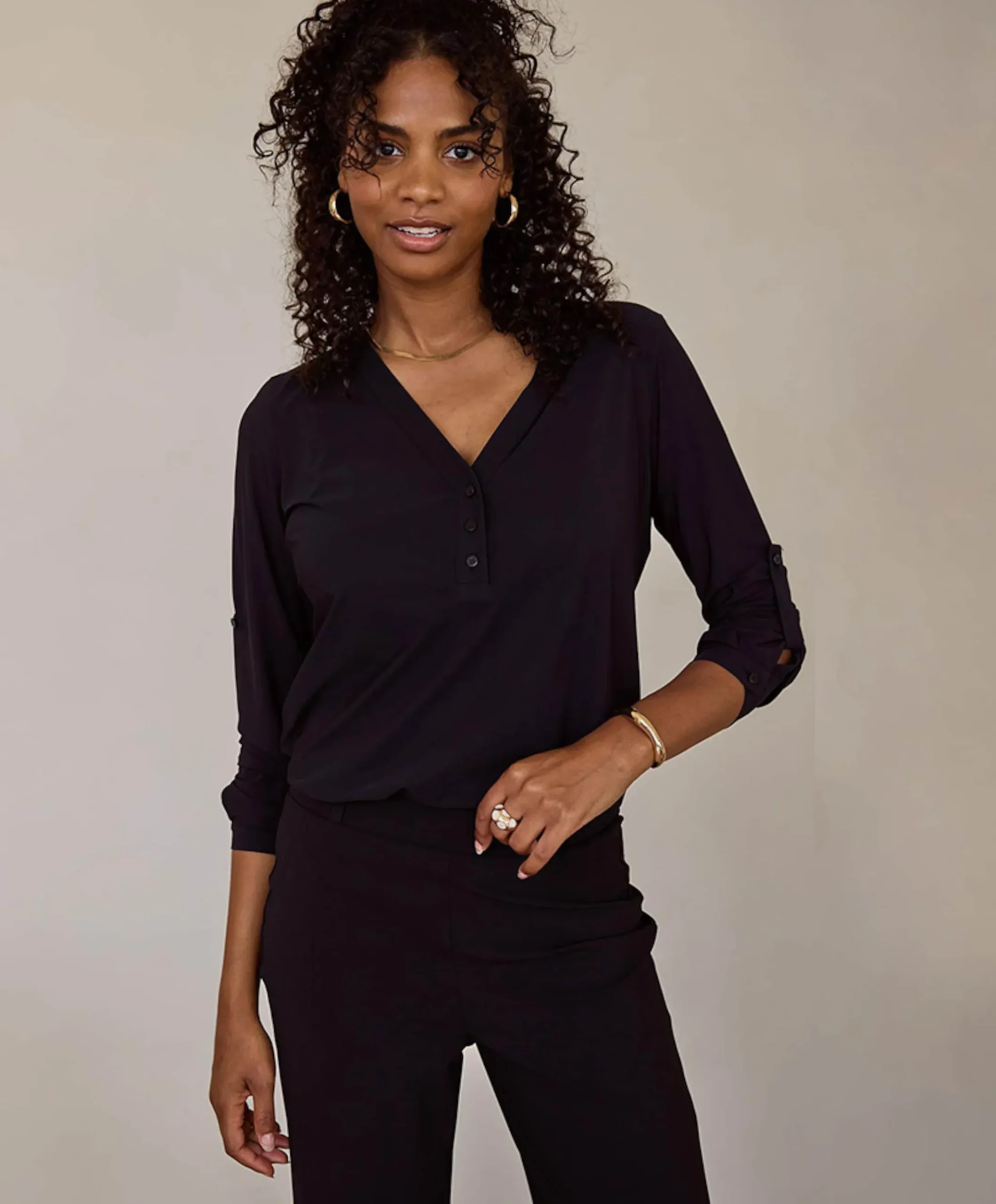 Dames blouse zwart