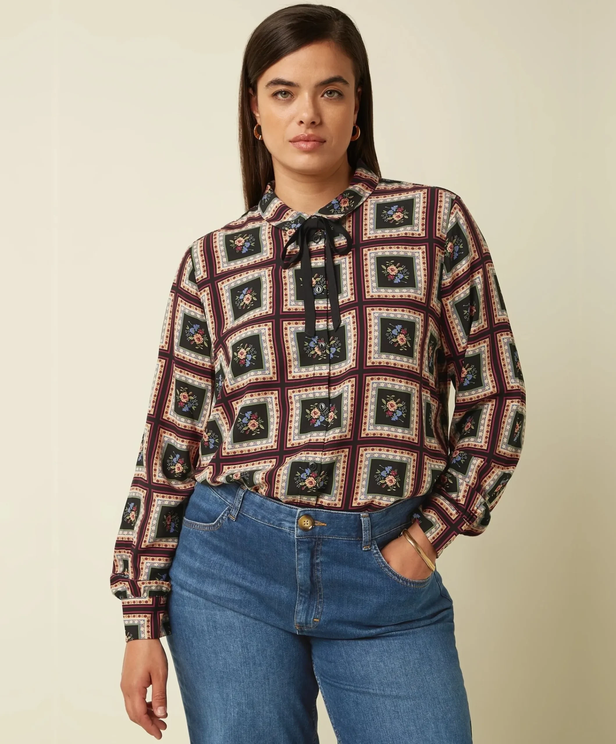 Dames blouse zwart