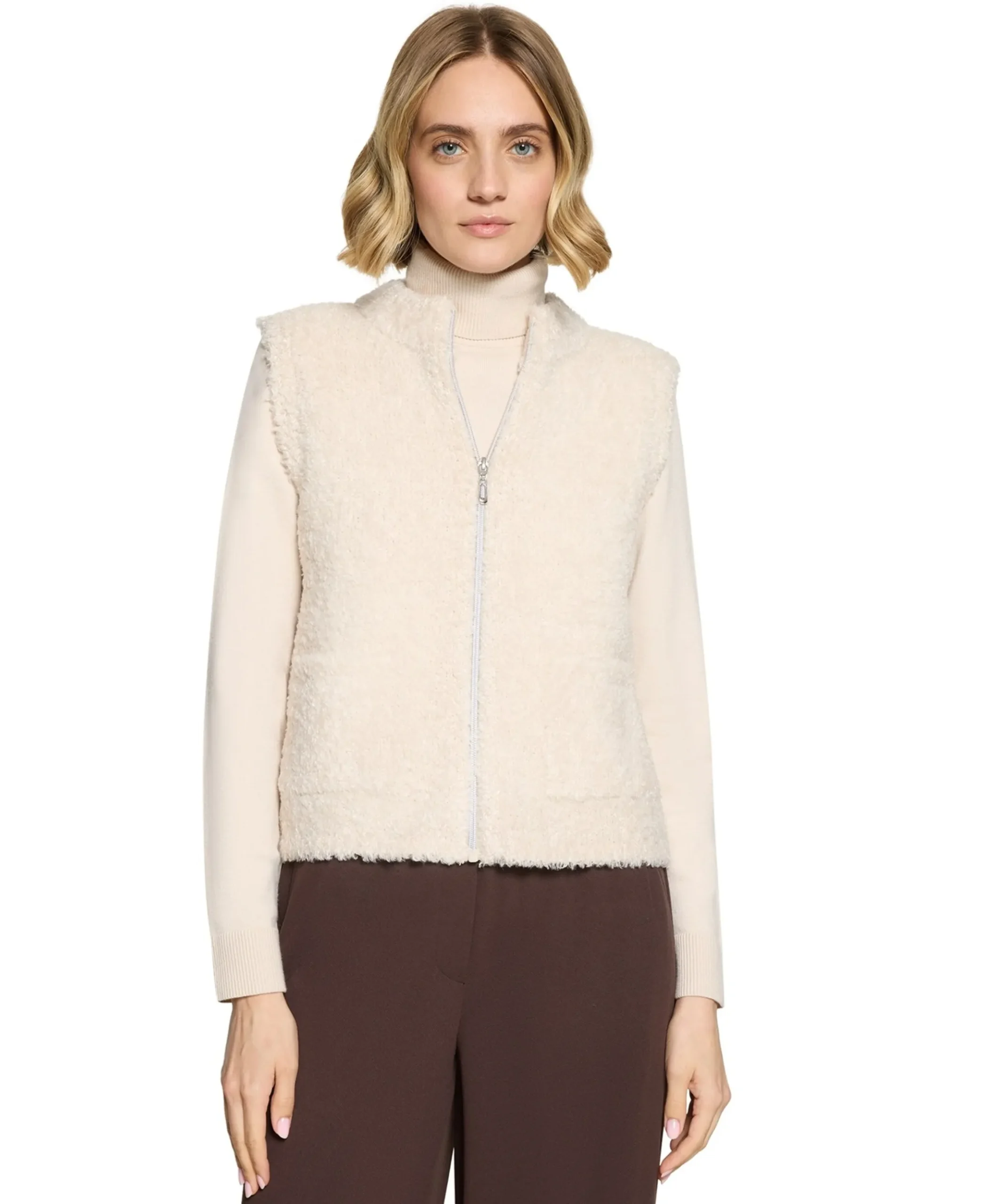 Dames bodywarmer beige