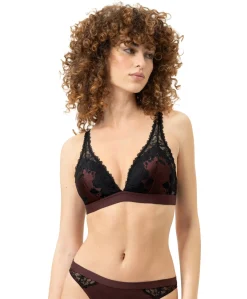 Dames bralette bordeaux