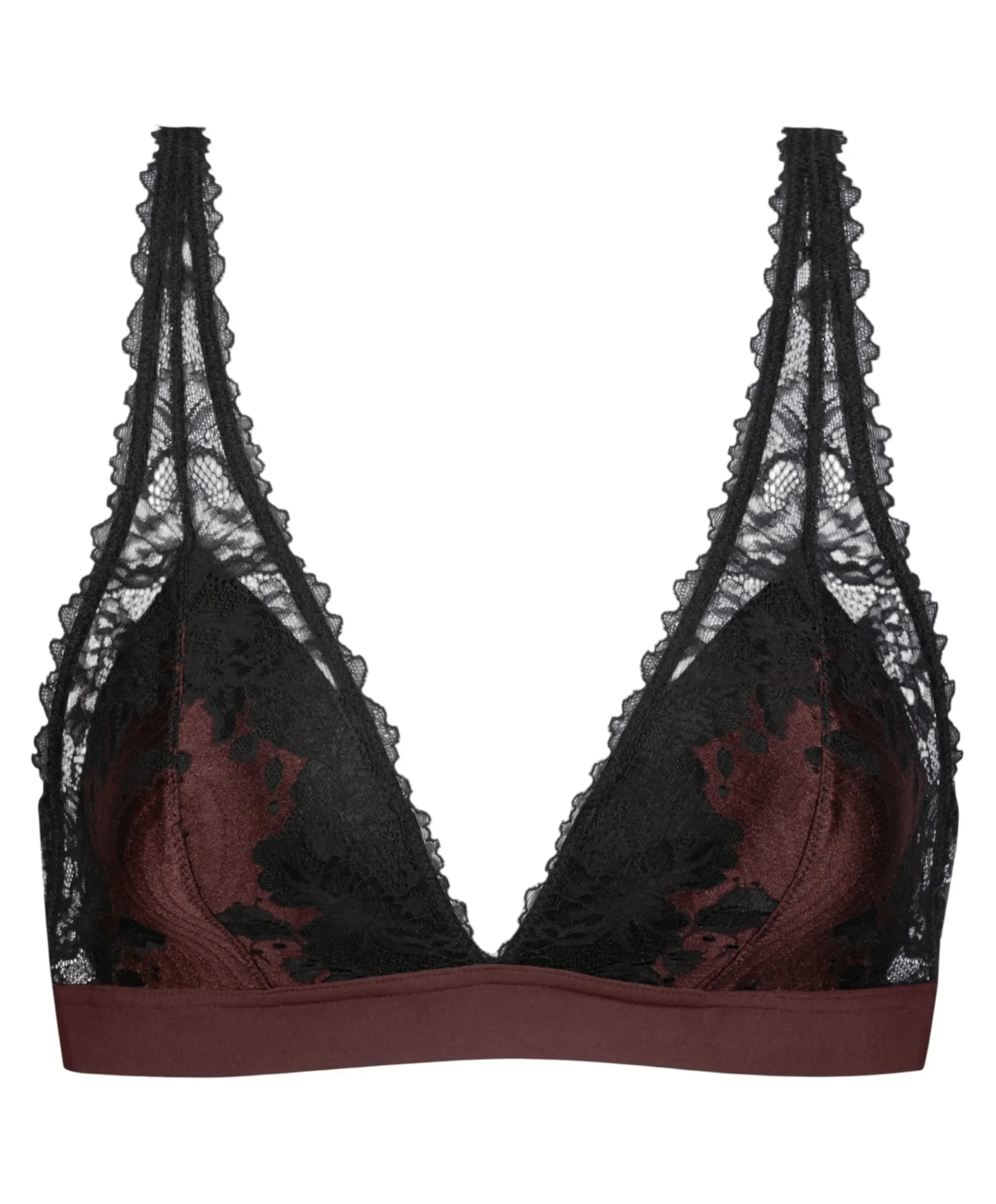 Dames bralette bordeaux
