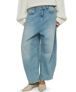 dames broek blauw