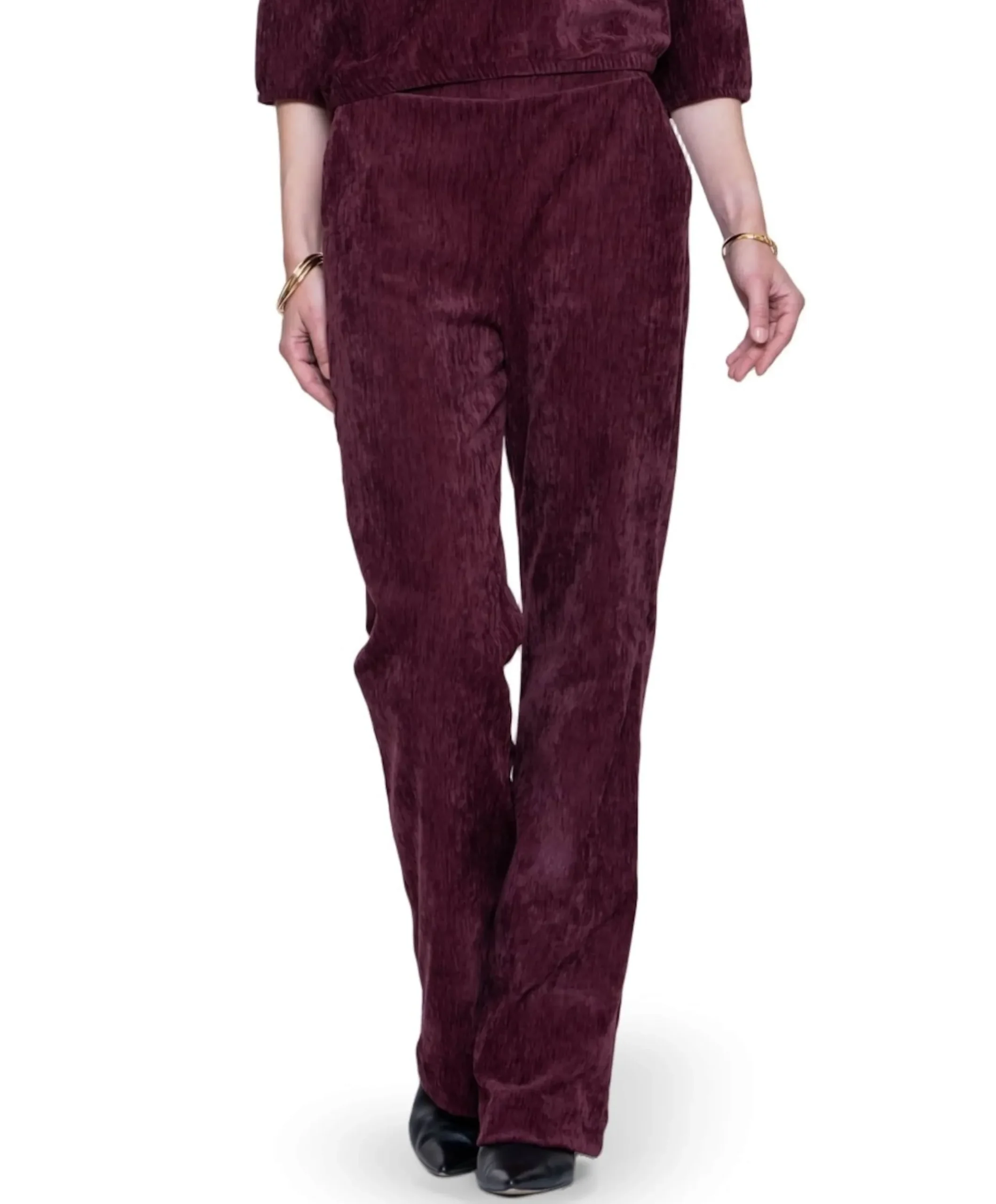 Dames broek bordeaux