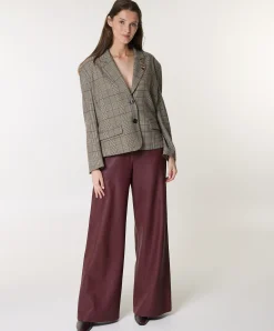 dames broek bordeaux