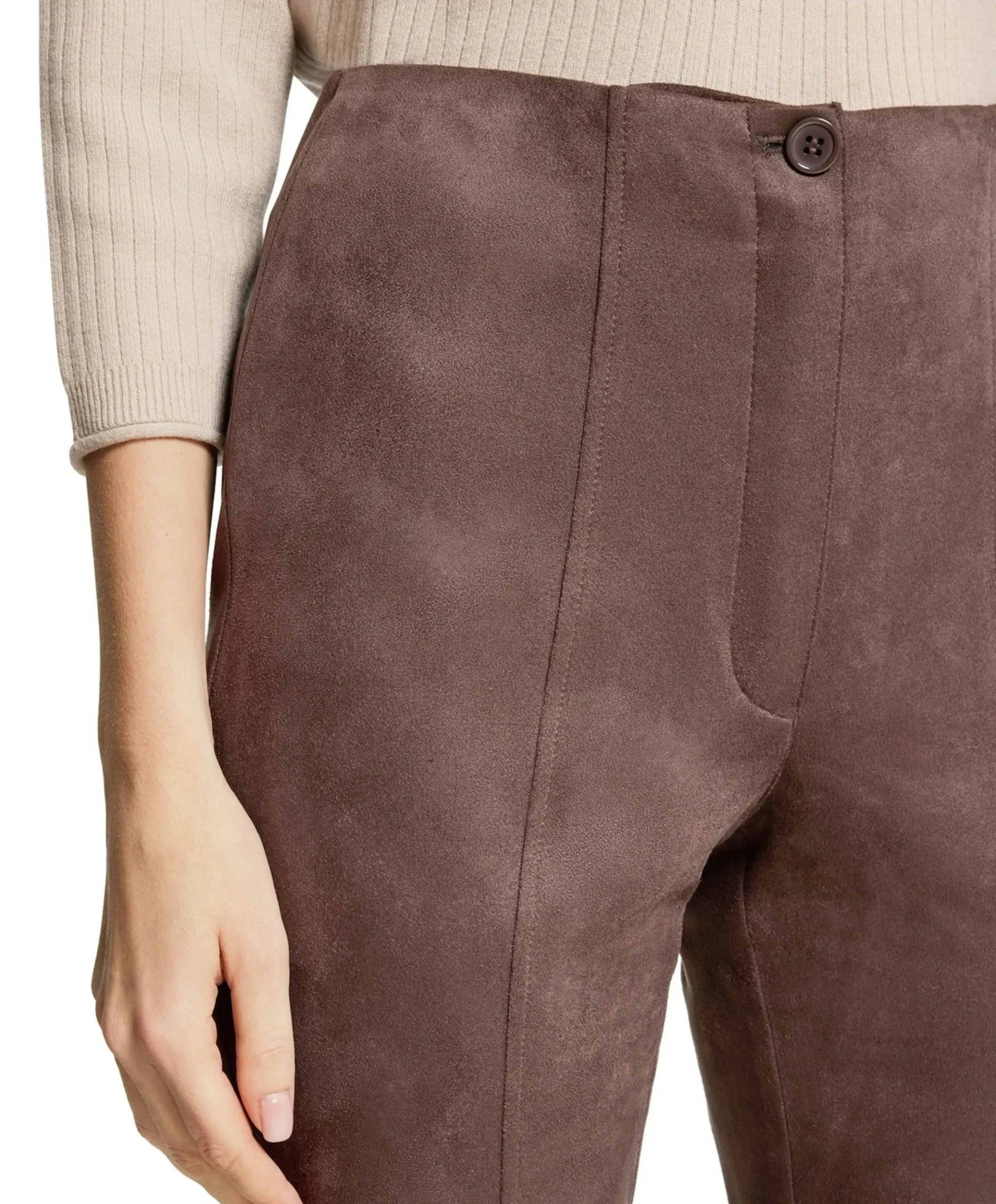 7/8 dames broek bruin